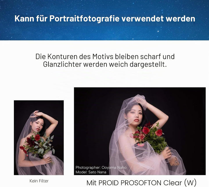 Kenko Filter mit weichem Effekt PRO1D Prosofton Clear 82mm, Zum Fotografieren von Sternen, 517734, 8