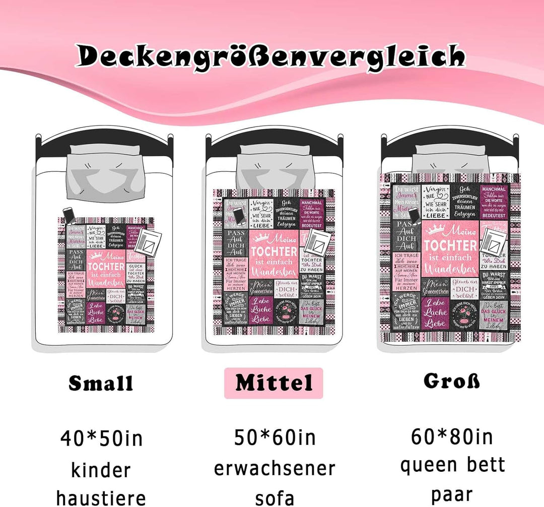 Geschenk für Tochter Weihnachten, Tochter Geschenke von Mama Mutter, Beste Meine Tochter Geschenke f