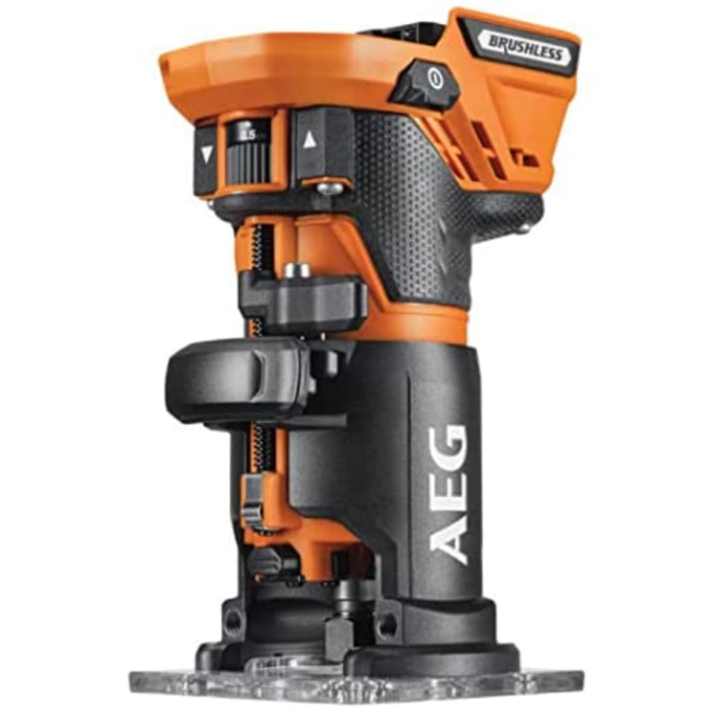 AEG 18 V Pro18V Brushless Akku-Kantenfräser, BOF18BL2-0, ohne Akku u. Ladegerät Kantenfräse 18 V, Ka