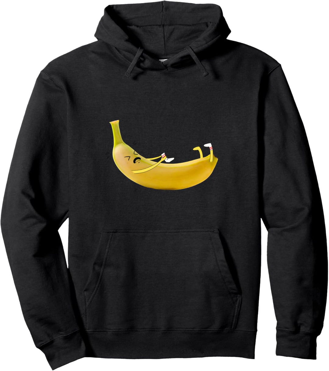 Lustige Banane mit den Socken Humor Obst Früchte Pullover Hoodie