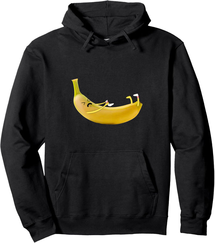 Lustige Banane mit den Socken Humor Obst Früchte Pullover Hoodie