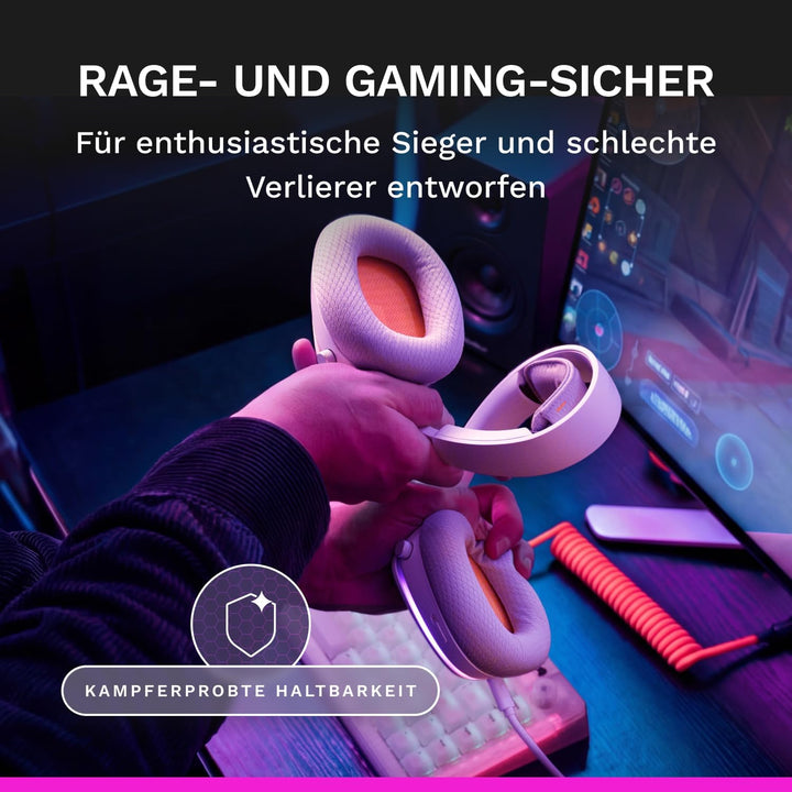GLORIOUS GHS Eternal RGB – Stereo-RGB-Gaming-Headset für PC, PS5, PS4, Switch – speziell abgestimmte