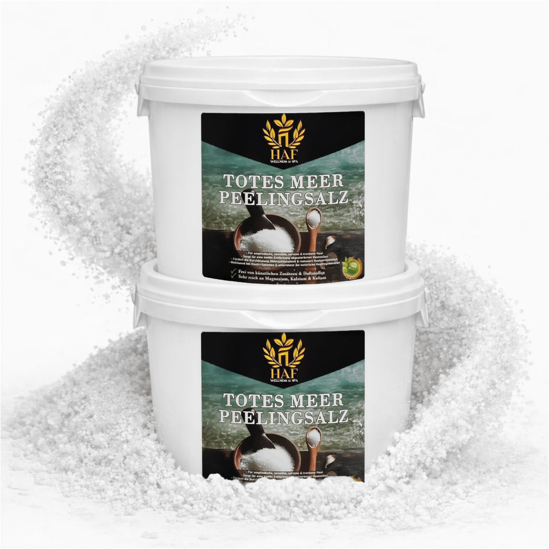 HAF® Premium Totes Meer Peelingsalz für empfindliche &amp; trockene Haut | 1-25 kg | Salz Peeling 100% n