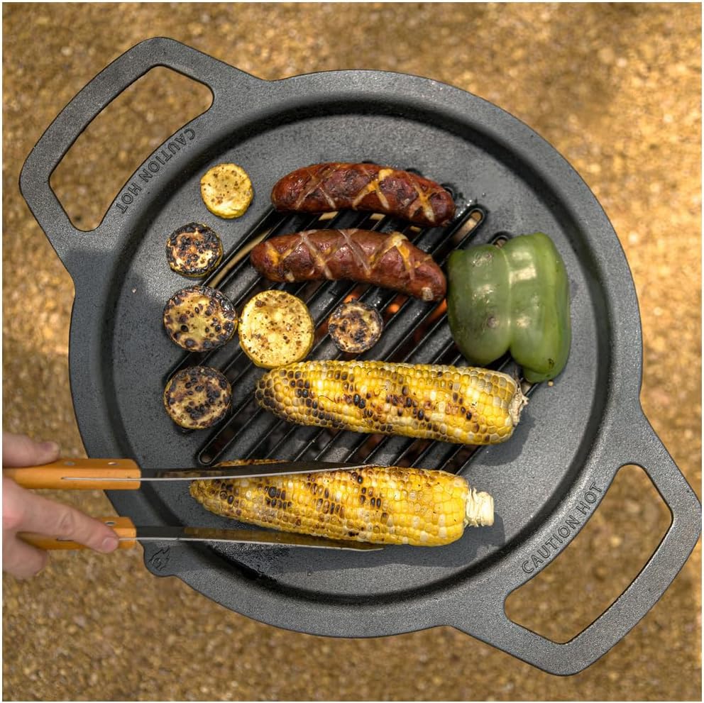 Solo Stove Gusseisen-Grillrost für Feuerschale Ranger | Grillplatte für Feuerstelle Ranger, Umbau vo