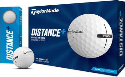 2021 TaylorMade Distance+ Golfbälle Weiss/opulenter Garten Distance+ Golfbälle, Weiss/opulenter Gart