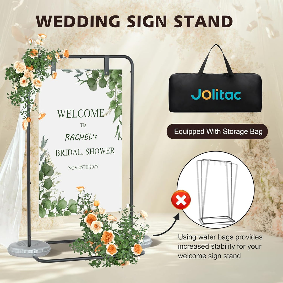 Jolitac Hochzeitsständer, Hochzeit Willkommensschild, Präsentationsständer, Hochzeitsschild Willkomm