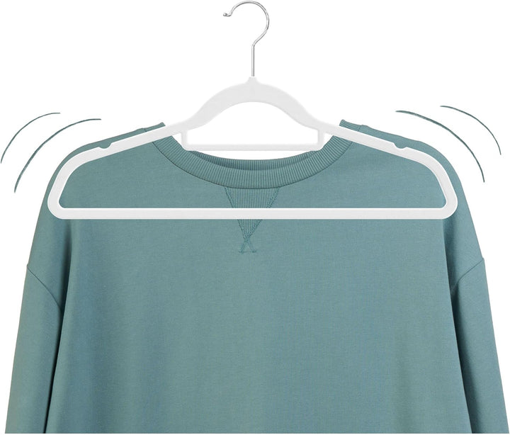 OGIVO Kleiderbügel Samt – 50er Set Hosenbügel rutschfest Bügel aus Samt für Ihre Garderobe – Samtkle