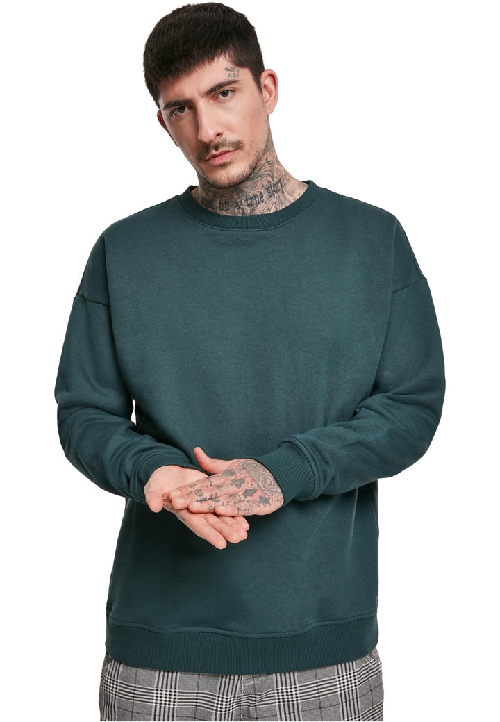 Urban Classics Herren Sweat Crewneck M Grosse Grössen Bottlegreen, M Grosse Grössen Bottlegreen