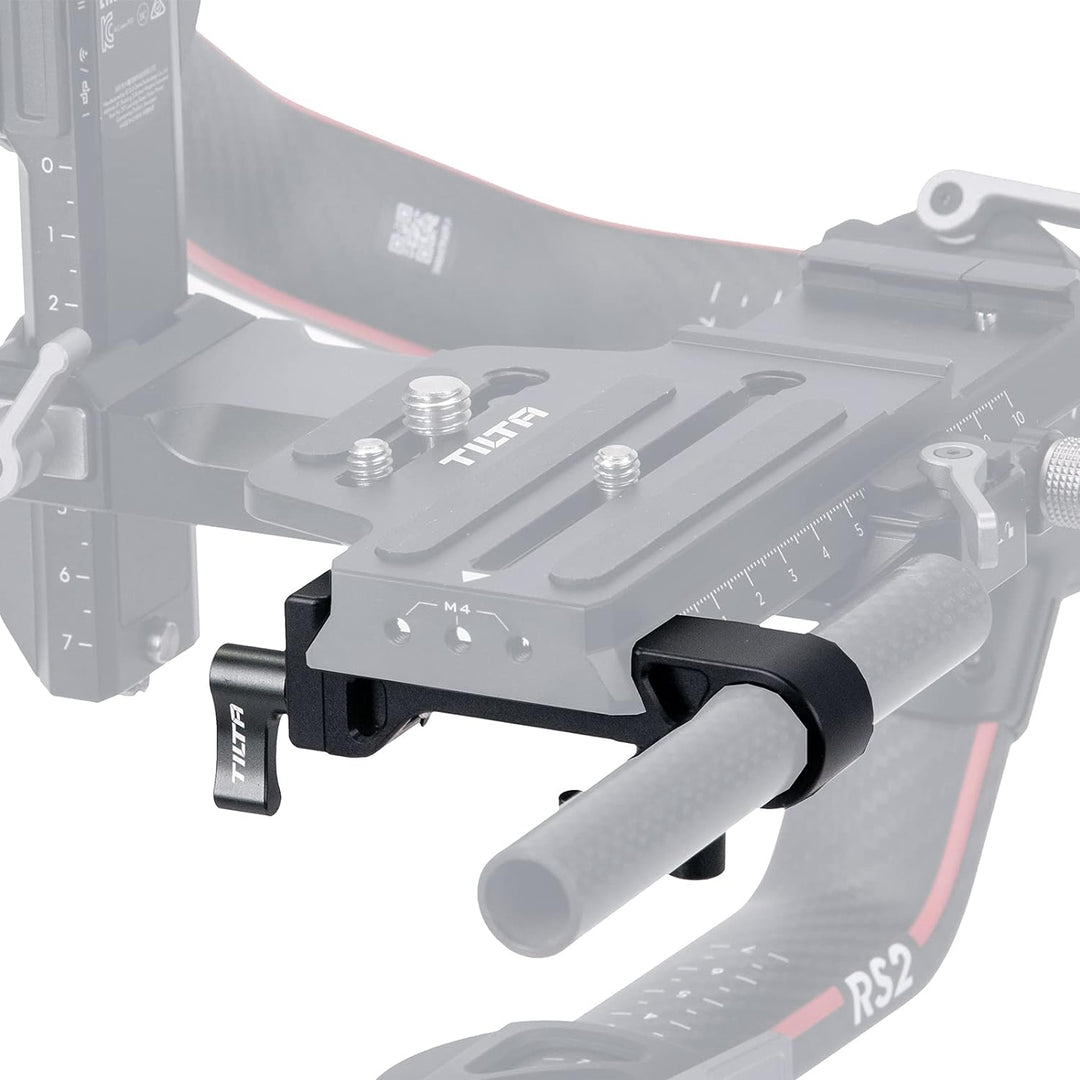 Tilta 15 mm Einzelstab-Befestigung für Manfrotto Verlängerungsplatte Kompatibel mit DJI RS 2, RS 3,
