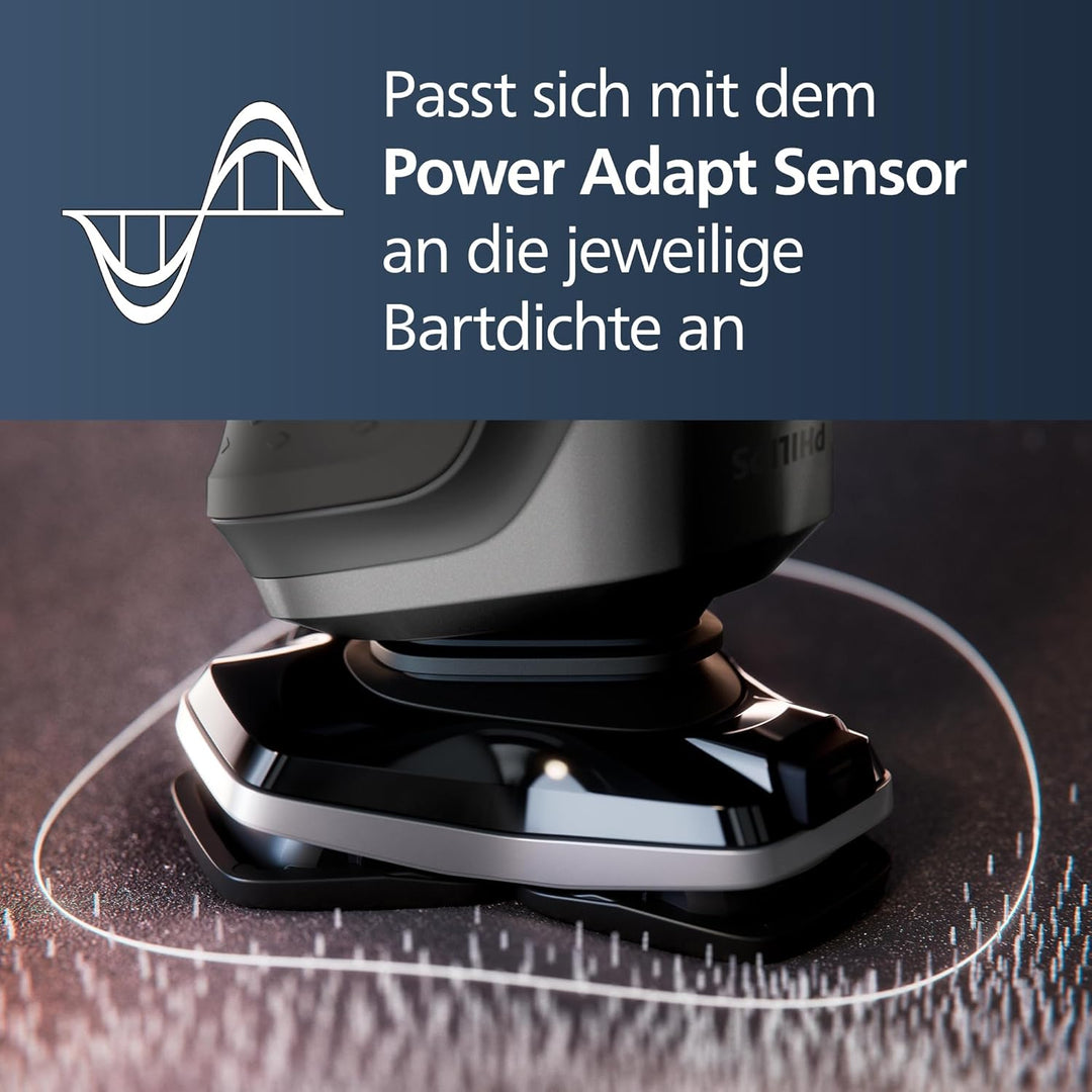 Philips Shaver Series 5000 – Elektrischer Nass- & Trockenrasierer in Carbongrau mit 1 integrierten a
