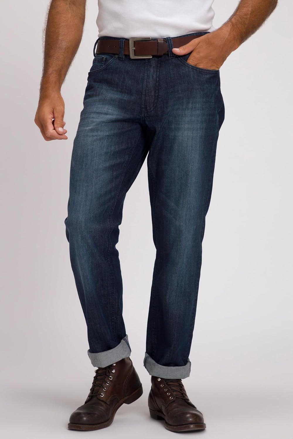 JP 1880 Herren Hose 38W / 34L Dark Blue Denim, 38W / 34L Dark Blue Denim