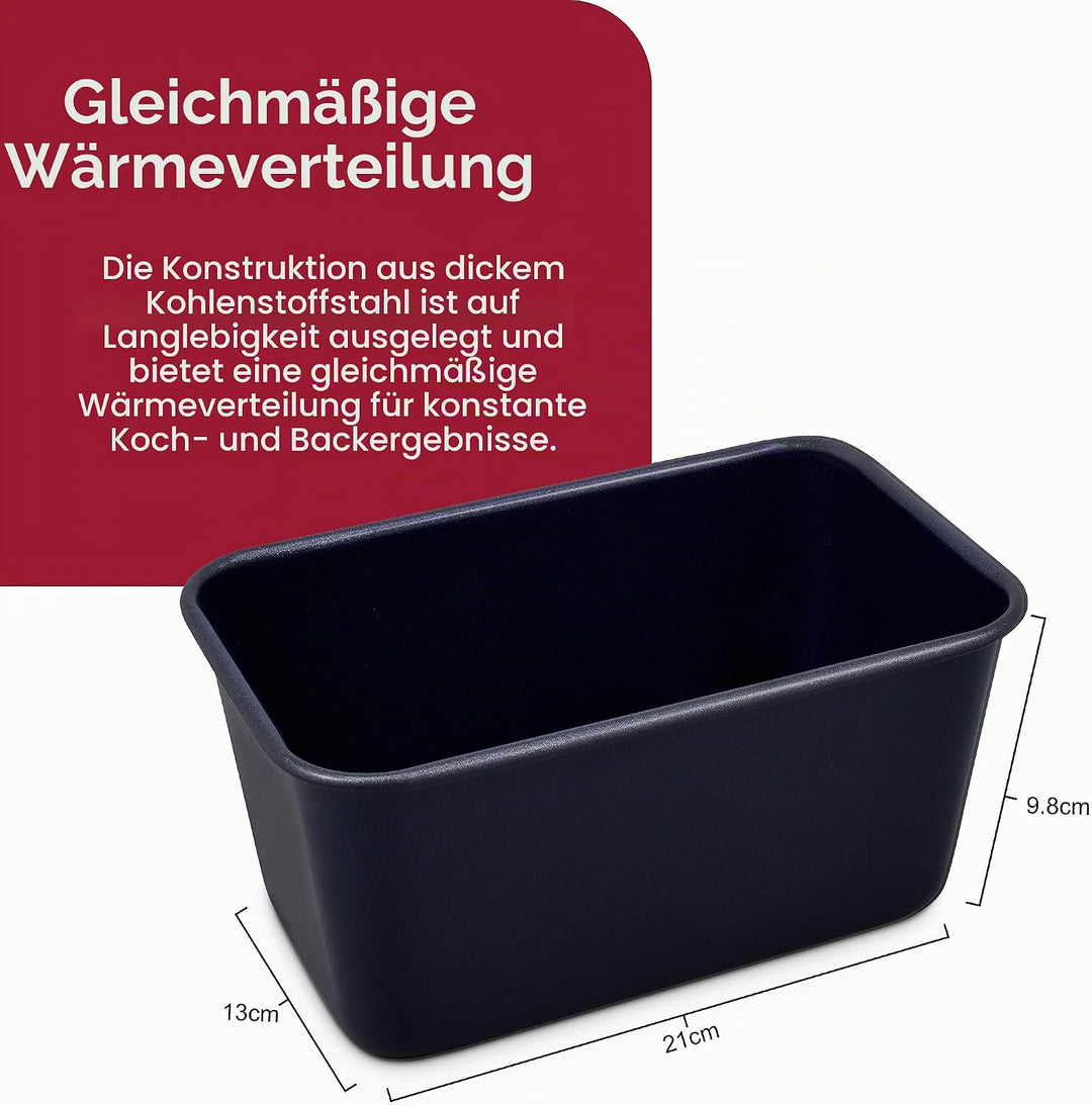 Zyliss E980199 Brotbackform, Antihaftbeschichtung, Carbonstahl, Dunkelblau, Ideal Zum Brotbacken, Br