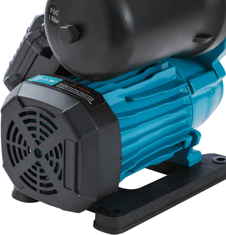 KATSU Wasserpumpe Hauswasserwerk Gartenpumpe 370W, Abschaltautomat mit einstellbarer Druckregelung,