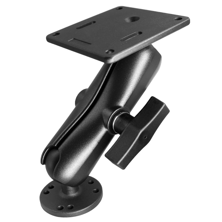 Aluminium 1,5" Verbindungsarm mit VESA-Platte, 75 x 75 mm, Industrielle Monitor Halterung, Doppelsoc