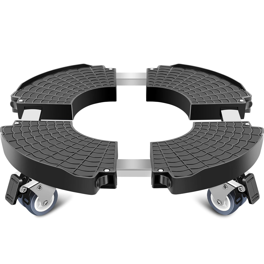 Linkax Pflanzenroller Ø 35-48cm, Rollbrett Pflanzen bis 150 KG, Untersetzer Blumentopf Gross Pflanze