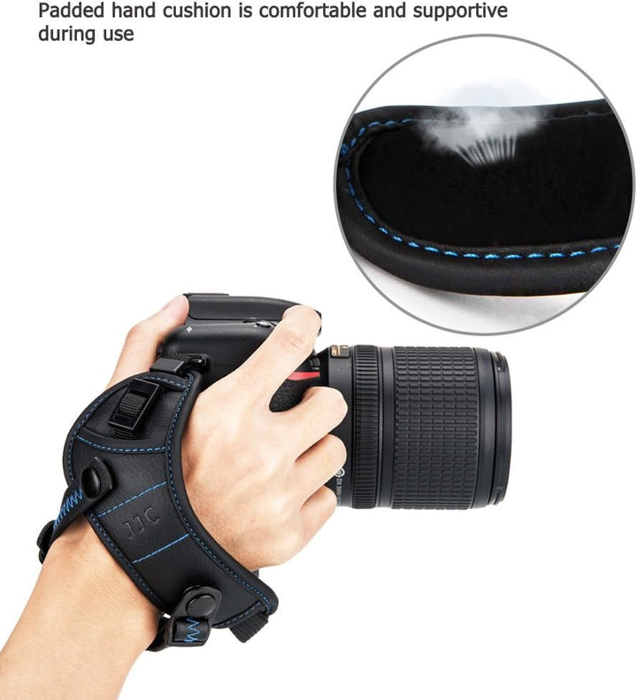 JJC Handschlaufe für DSLR Kamera Canon Nikon Olympus Sony Panasonic Pentax(mit U Typ Plate)