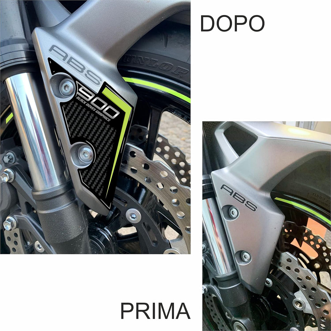 Harz-Aufkleber für Stossstangenschutz, kompatibel mit Motorrad Kawasaki Z900 Z 900 (Stossstangenschu