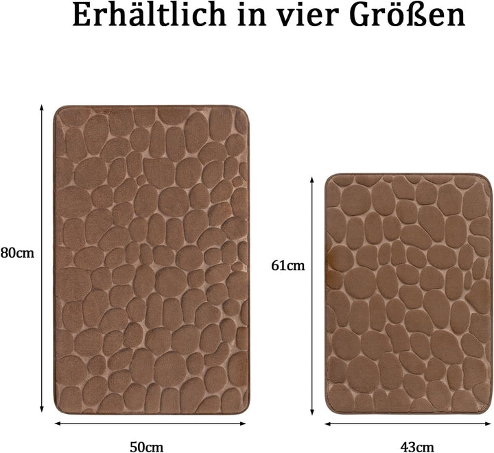 chakme Badematte Memoryschaum Badteppich Memory Foam Duschvorleger Saugfähige Badvorleger Badezimmer