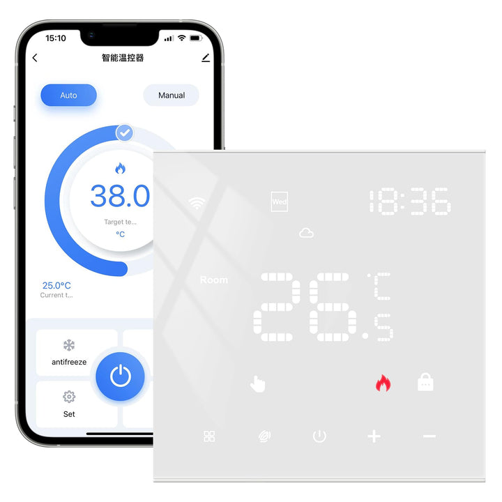 MIUCDA Smart Fussbodenheizung Thermostat WLAN Digital Raumthermostat Programmierbarer Heizungsthermo