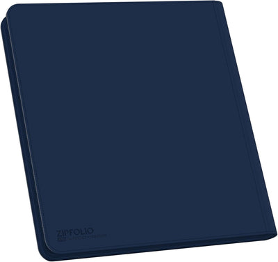 Ultimate Guard UGD010344 - 12-Pocket Quad Row Zip Folio Xeno Skin, dunkelblau, Blau