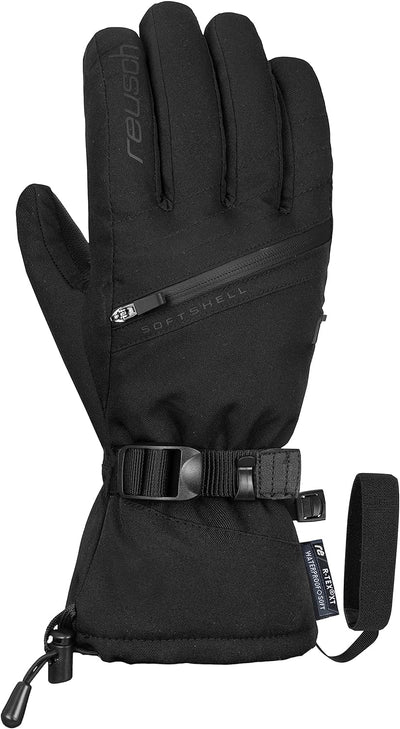 Reusch Damen Handschuhe Demi R-tex Xt Extra Warm, Wasserdicht, Atmungsaktiv 8 Schwarz, 8 Schwarz