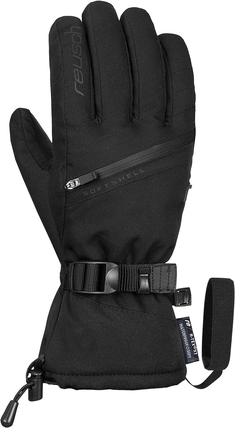 Reusch Damen Handschuhe Demi R-tex Xt Extra Warm, Wasserdicht, Atmungsaktiv 8 Schwarz, 8 Schwarz