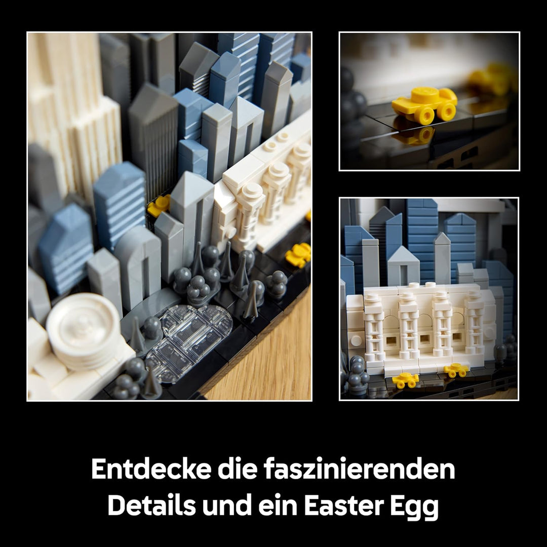LEGO Architecture New York City – The Big Apple - Miniatur Bauset für Erwachsene - 3D Regaldekoratio