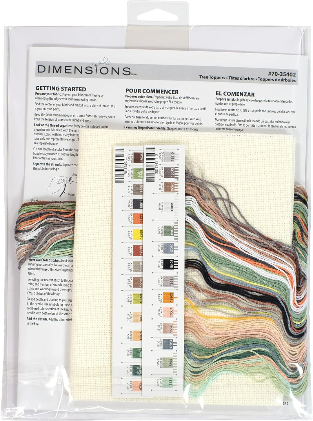 Dimensions 70-35402 Kreuzstich-Set, Motiv: Songbird, Baumspitze, 14 Ct. Elfenbeinfarbener Aida, mehr