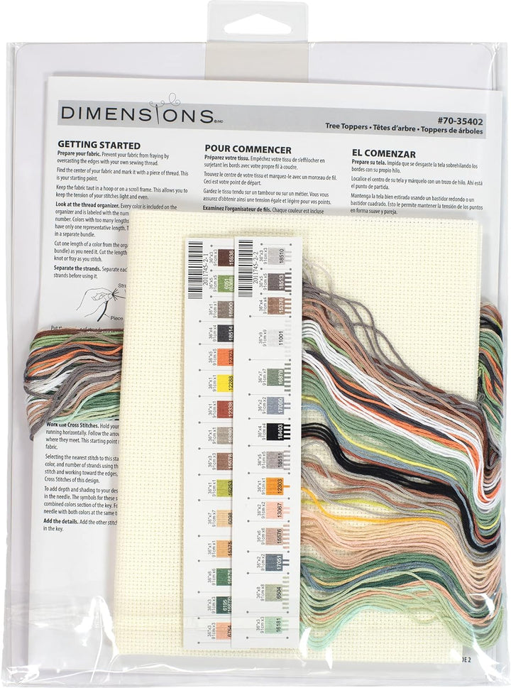 Dimensions 70-35402 Kreuzstich-Set, Motiv: Songbird, Baumspitze, 14 Ct. Elfenbeinfarbener Aida, mehr