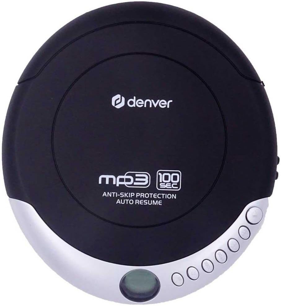 Denver Tragbarer CD-Player DMP-391. Walkman kompatibel mit CDs, CD-R und CD-RW CD-RW. Anti-Schock-Fu