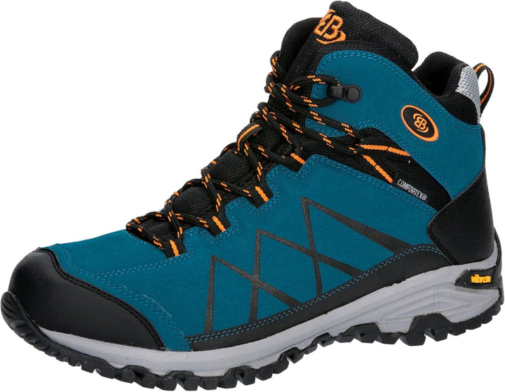 Brütting Unisex Kansas High Traillaufschuhe, Petrol Schwarz Orange