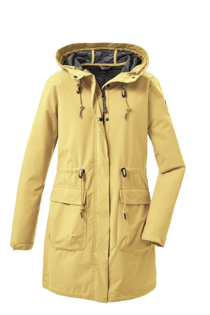 G.I.G.A. DX Damen Gs 99 Wmn Sftshll Prk Casual Softshell Parka mit Kapuze 36 gebranntes gelb, 36 geb