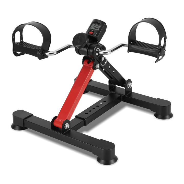 Mini Heimtrainer Bein- und Armtrainer mit LCD Display, Faltbares Fitnessgerät für Zuhause und Büro 3