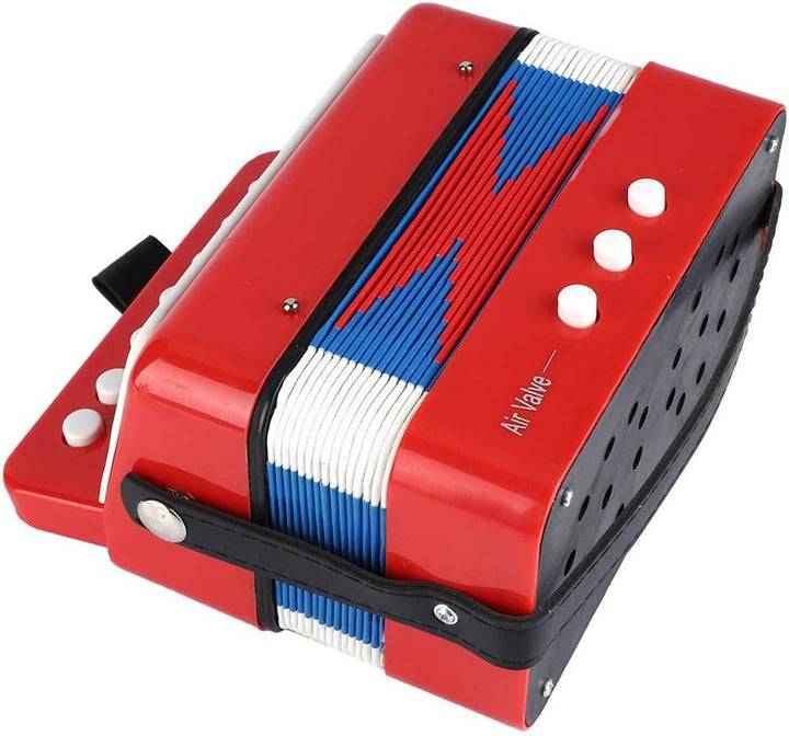Mini Akkordeon, 7 Tasten Akkordeon Spielzeug Musikinstrument Spielzeug Klavier Akkordeon Instrument