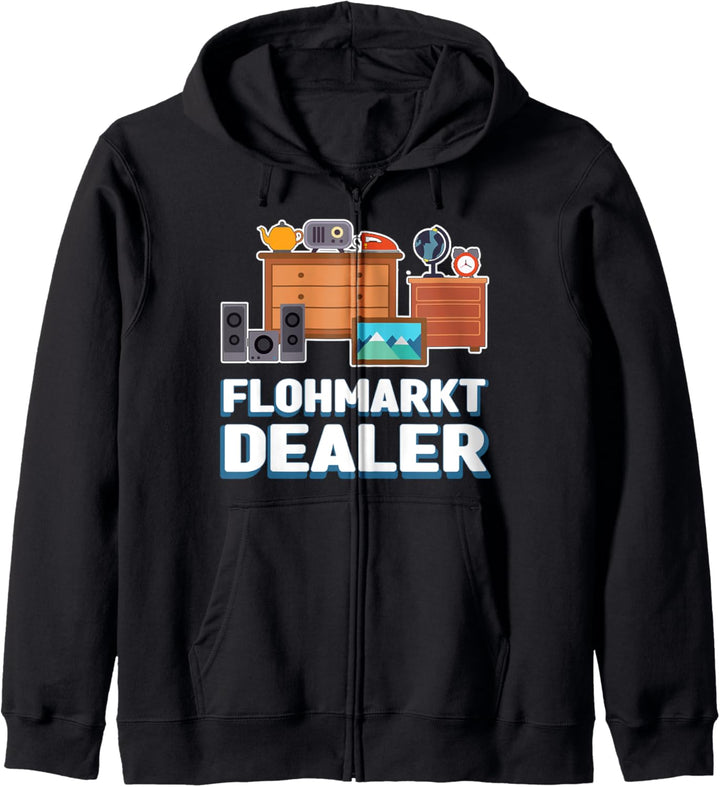 Händler Trödelmarkt Flohmarkt Kapuzenjacke