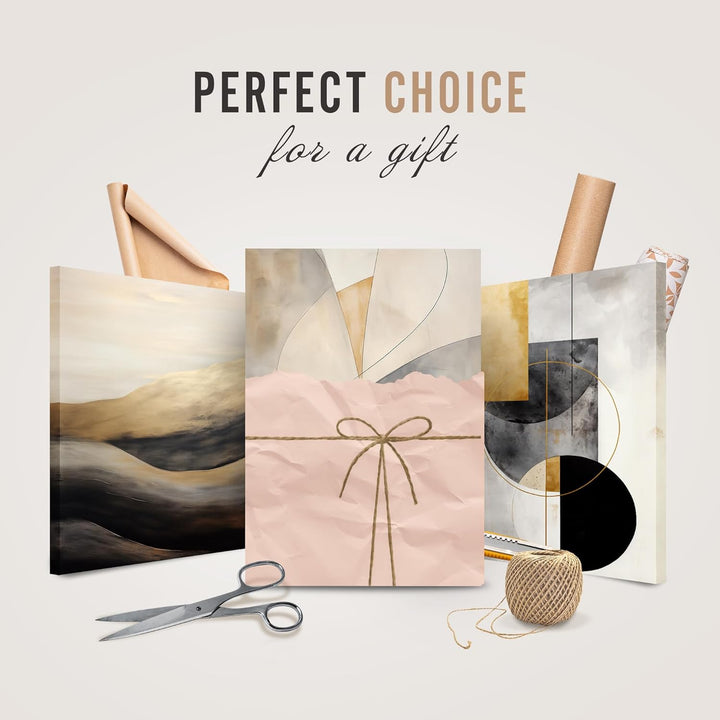 Feeby Bilder Wolf Wald Tiere XXL 120x80 cm 1Teilig Wandbilder Bild auf Leinwand Leinwandbilder Kunst