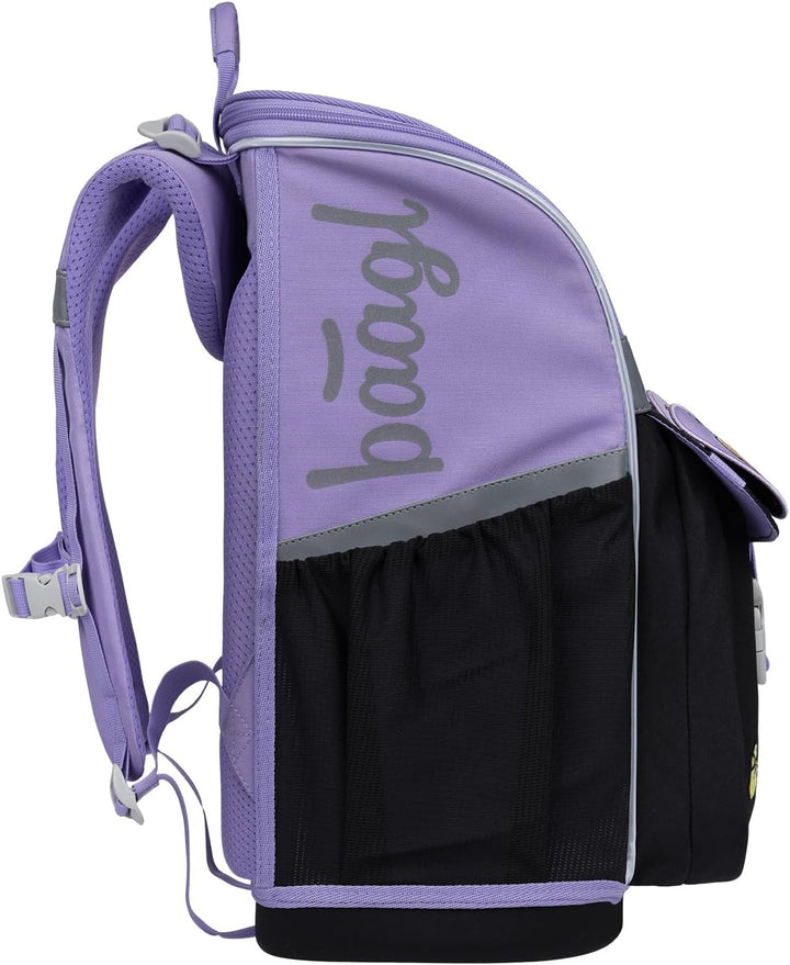 Baagl Schulranzen Mädchen Set 3 Teilig Capybara (Zippy Schultasche für 1. Klasse, Mäppchen, Turnbeut