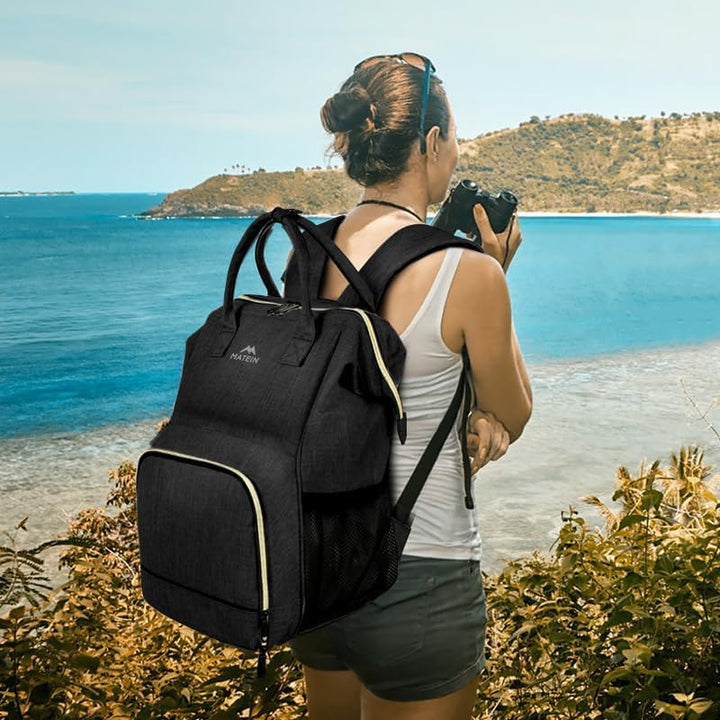 MATEIN Lunch Rucksack für Frauen, isolierter Kühlrucksack Lunchtasche mit USB-Ladeanschluss für Männ