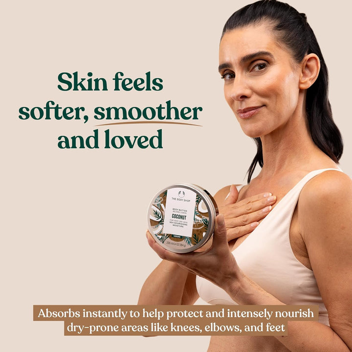 The Body Shop Coconut Body Butter/Kokosnuss Körperbutter für Trockene Haut grosse 400ml