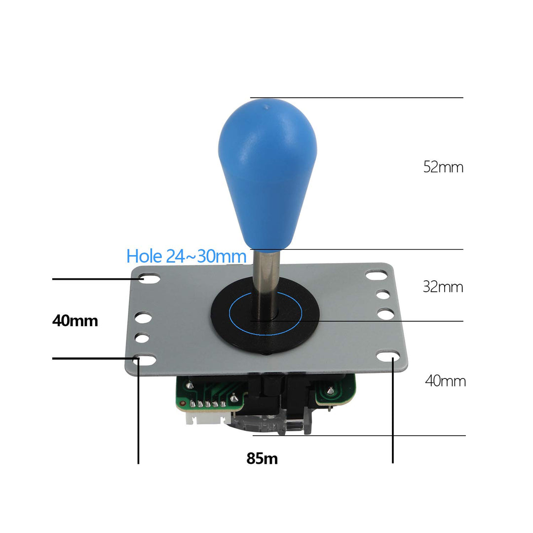 SJ@JX Arcade Game 2 Player Controller DIY Kit Microswitch Button 4&8 Way Joystick Zero Delay USB Enc