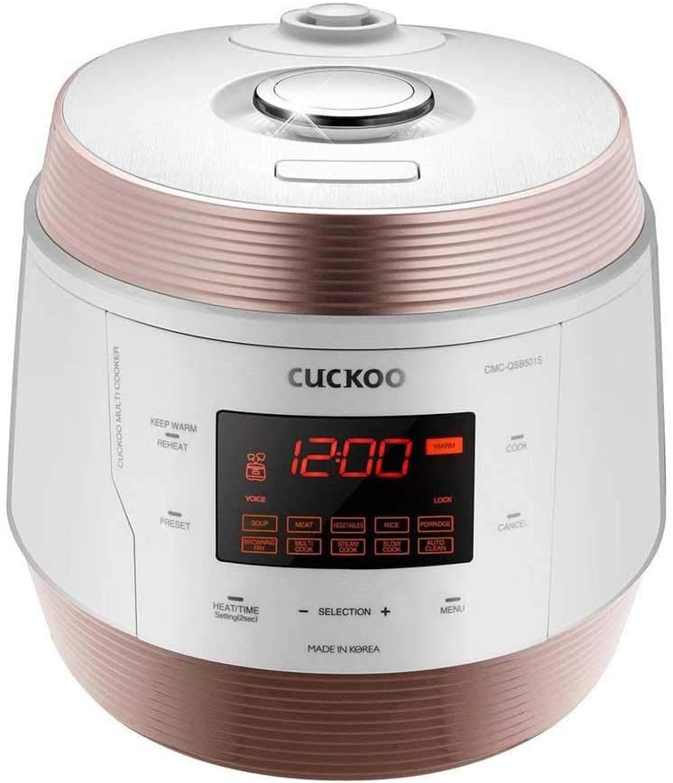 CUCKOO CMC-QSB501S ICOOK Q5 Premium Dampfdruck Multikocher 4750ml | 8in1 Multifunktionsgerät | Sprac