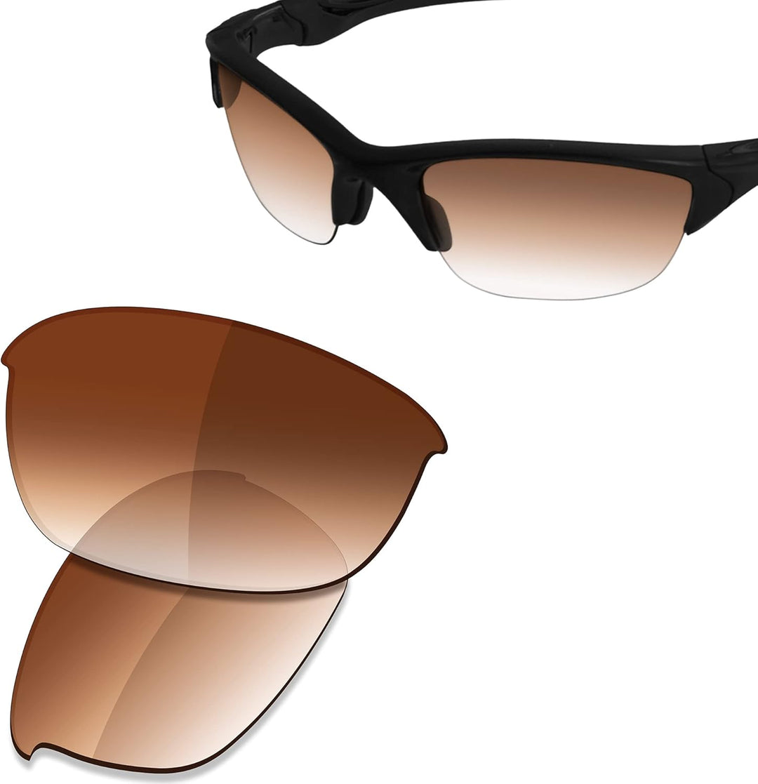 Saucer Premium-Ersatzgläser und Gummi-Kits für Oakley Half Jacket 2.0 OO9144 Sonnenbrillen High Defe