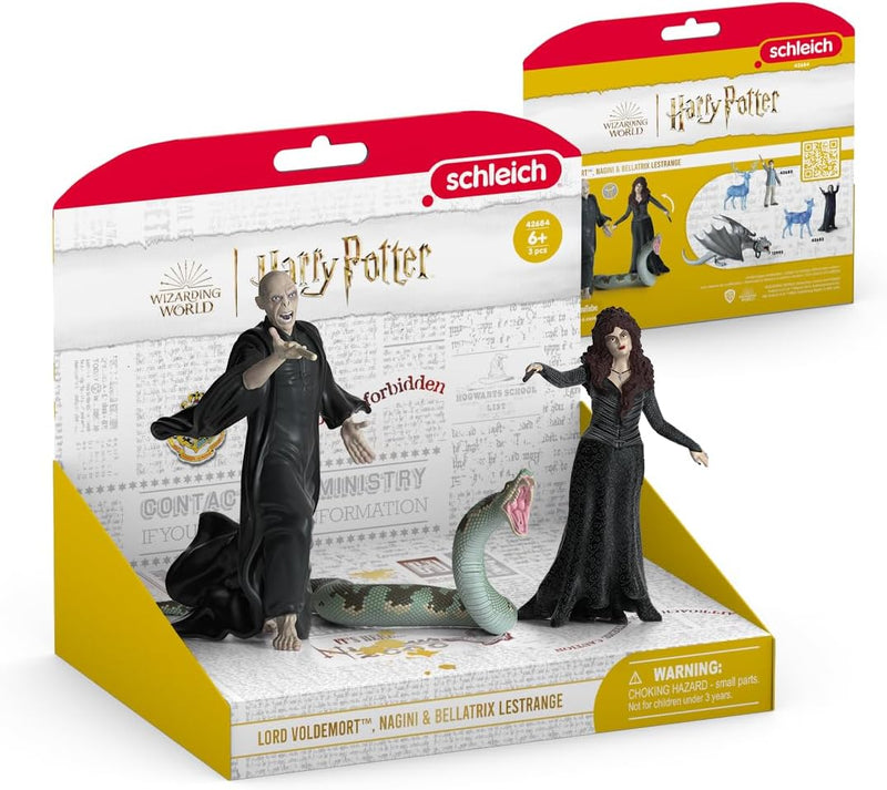 schleich 42684 Lord Voldemort, Nagini & Bellatrix Lestrange, ab 6 Jahren, HARRY POTTER - Spielfigur,