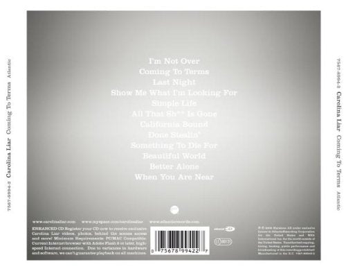 Coming to Terms, Audio-CD