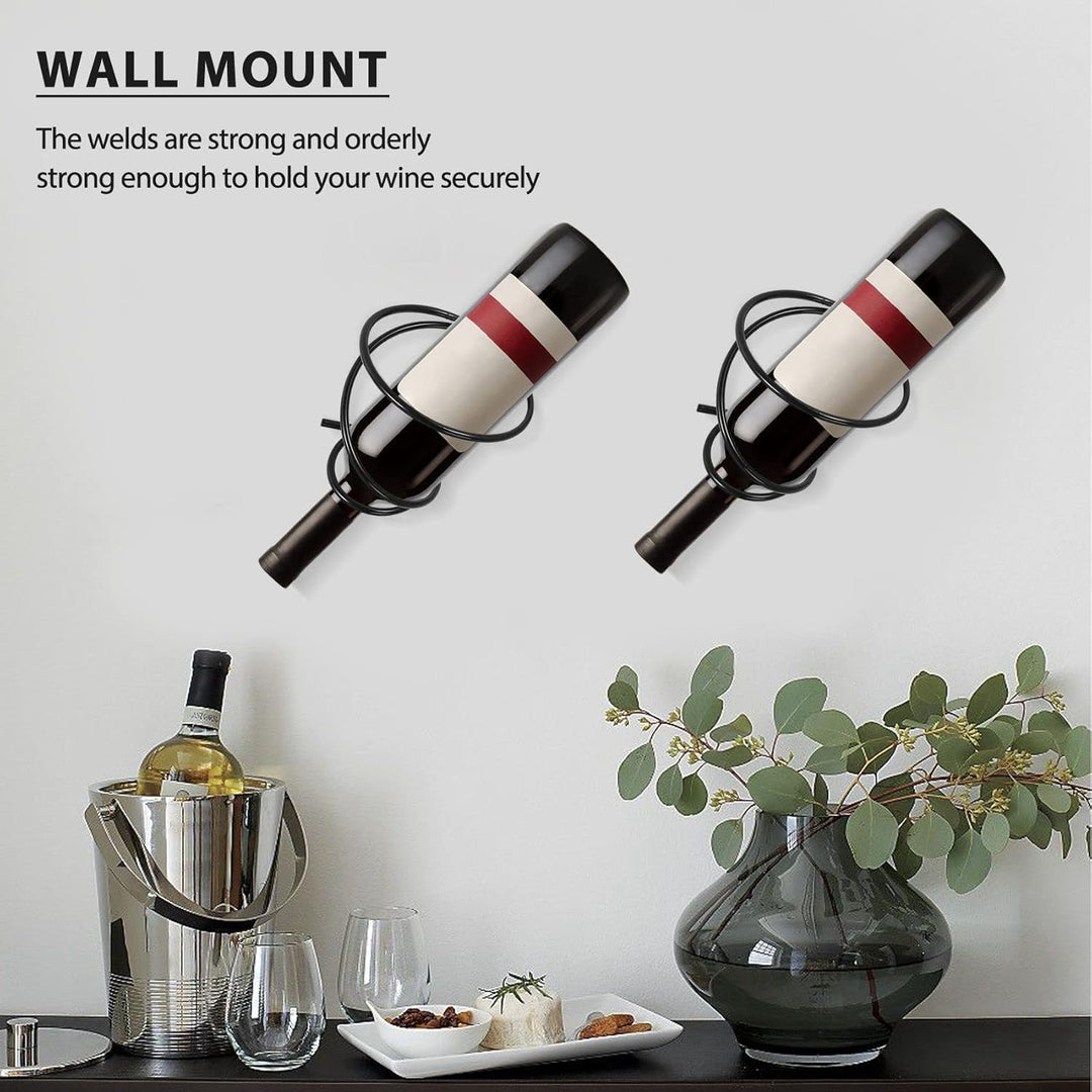 Packung mit 6 An der Wand Montierten Wein Regalen - Rot Wein Flaschen Display Halter mit Schrauben,