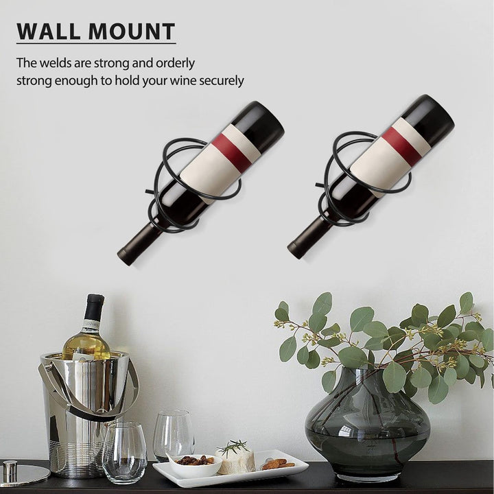 Packung mit 6 An der Wand Montierten Wein Regalen - Rot Wein Flaschen Display Halter mit Schrauben,