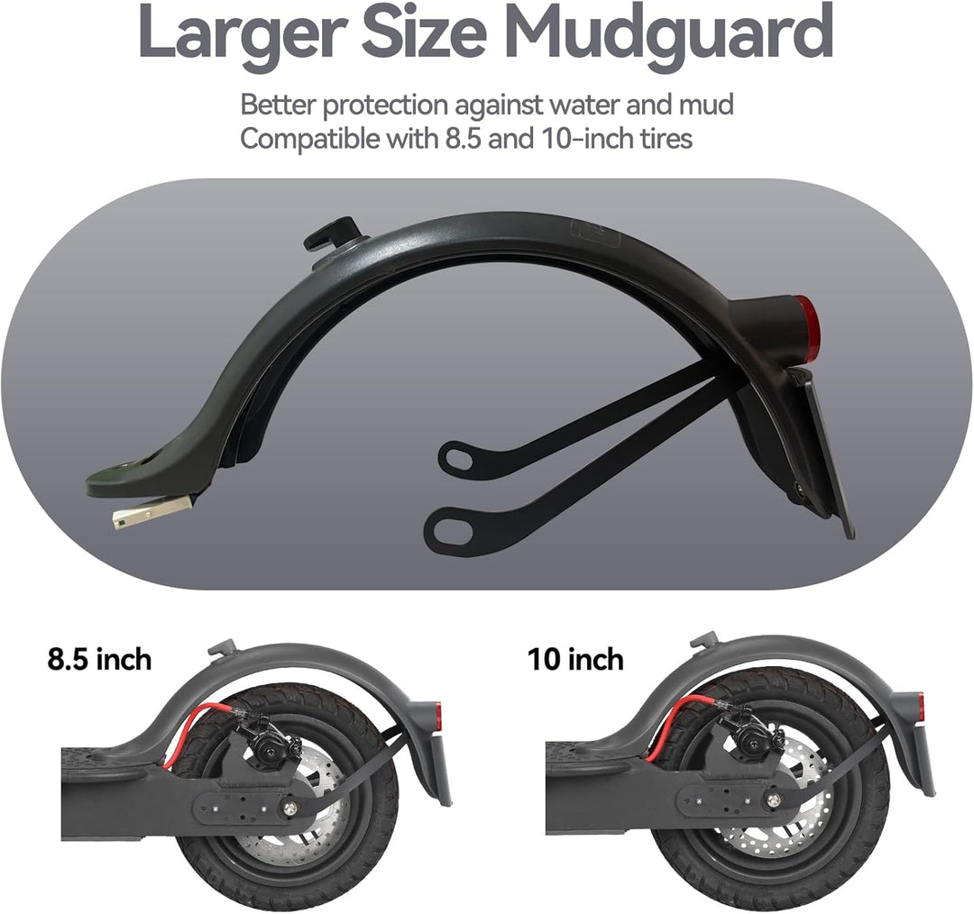 aibiku E Scooter Schutzblech Hinten für Xiaomi Elektroroller, mit Metallhalterung, Kennzeichenrahmen