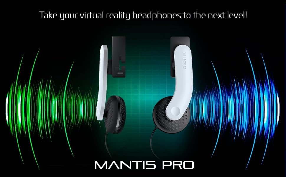 DreamGEAR Bionik Mantis VR Headphones: Compatible with Playstation VR2, Adjustable Design, Direct Co