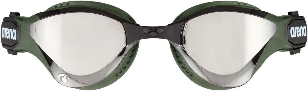 ARENA Unisex Cobra Tri Swipe Mr Schwimmbrille (1er Pack) Silver-Army Einheitsgrösse Bundle mit Unise
