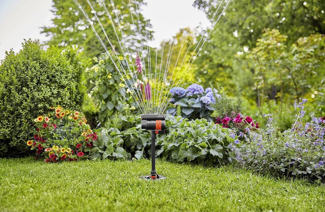 Gardena Sprinklersystem Pipeline Viereckregner: Zur Bewässerung von Flächen bis zu 216 m², Reichweit